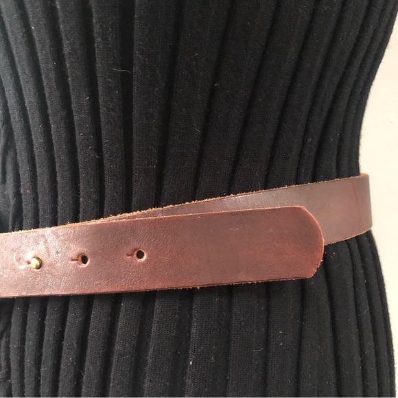 TOMMY BAHAMA Sz M Brown Leather Belt - Picture 4 of 14